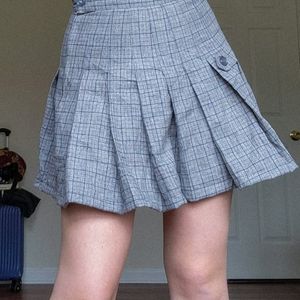 School Style Micro Mini Skirt